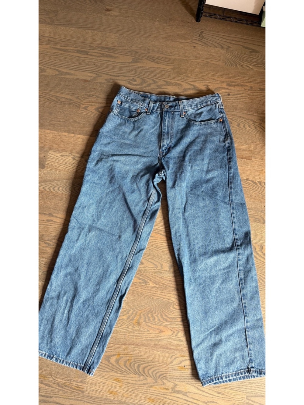Levi's 578 Baggy Fit Jeans Light Blue Denim Size W34 L32